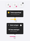 A task management close-up of a bulk order management interface showing icons for document, home, and checklist with a notification for an amendment request and task progress details. A task management close-up of a bulk order management interface showing icons for document, home, and checklist with a notification for an amendment request and task progress details.